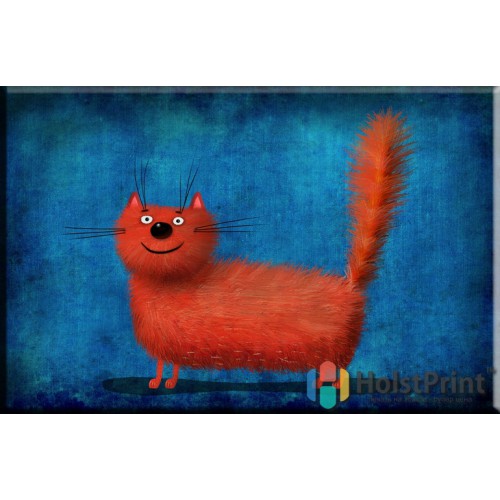 Красный кот, , 168.00 грн., DEE777031, , Детские картины