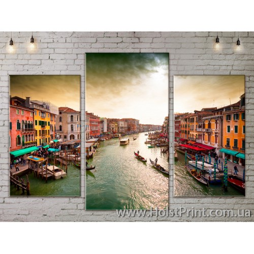 Модульные картины, Венеция, ART. SITY778005, , 1387.00 грн., SITY778005, , Города (Панорамы)