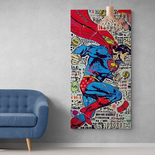 Картина на холсте Superman Супермен поп арт, , 497.00 грн., RK0006, , Репродукции картин