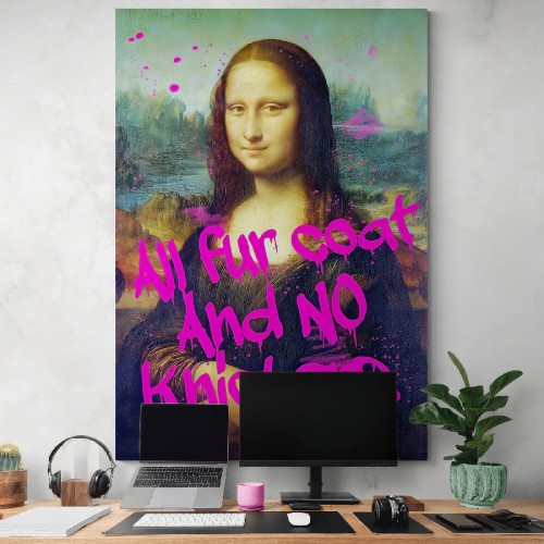 Репродукция картины Мона Лиза граффити, , 497.00 грн., RK0363, , Репродукции картин