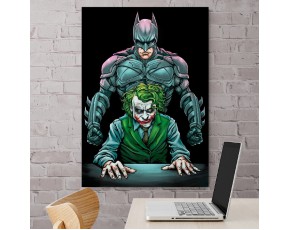 Картина на холсте Бэтмен и Джокер
