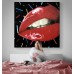 Картина на холсте Красные губы